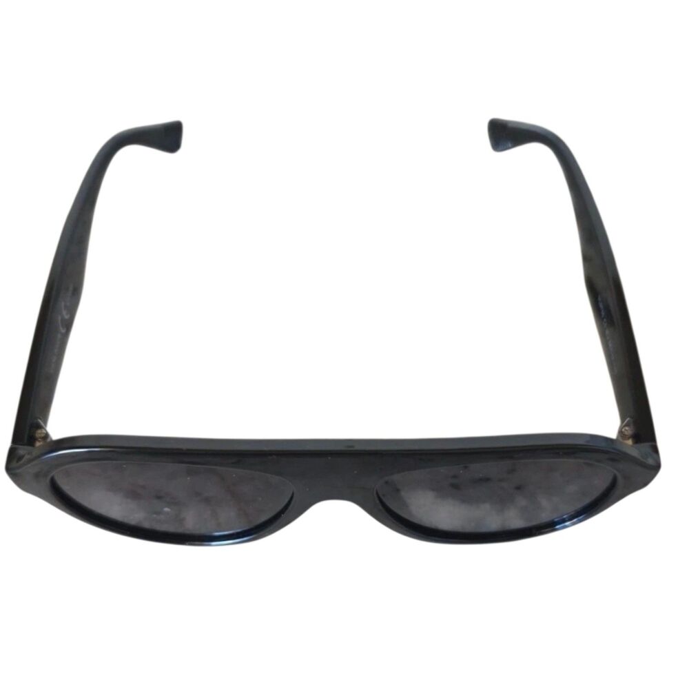 VANLINKER VL9750 Oversized Oval Sunglasses UV400 Black Frame Black Lenses